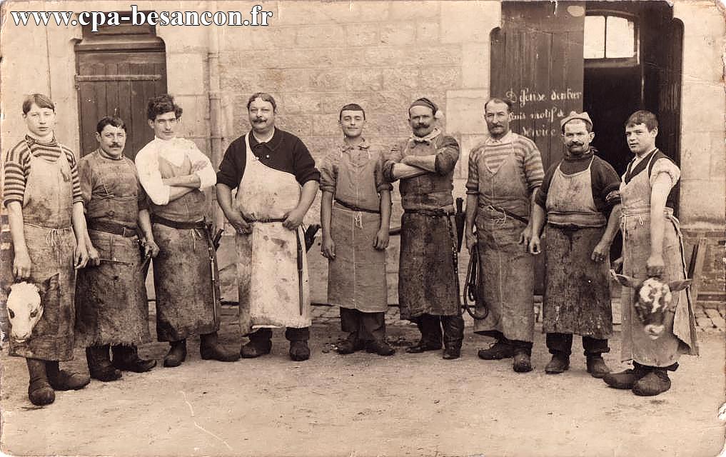 BESANÇON - Canot - Le personnel des Abattoirs